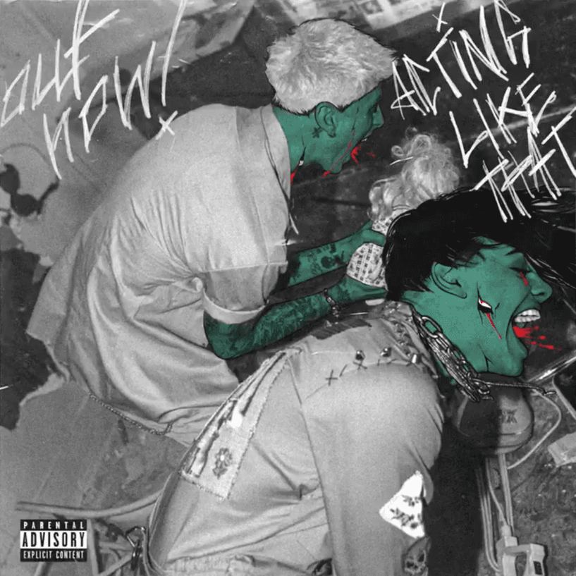 Album cover art for "acting like that" by YUNGBLUD