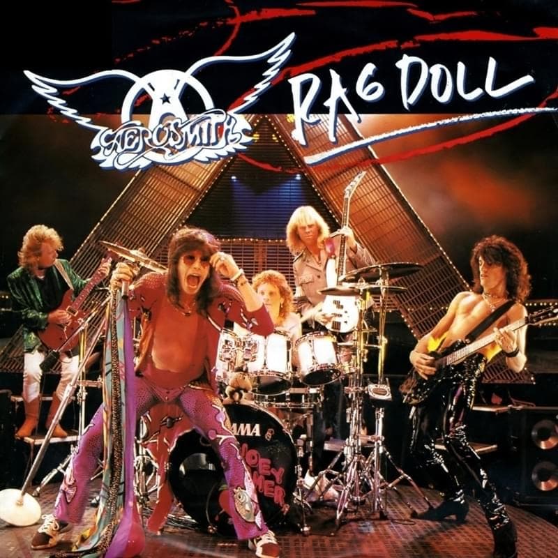 Album cover art for "Rag Doll" by Aerosmith