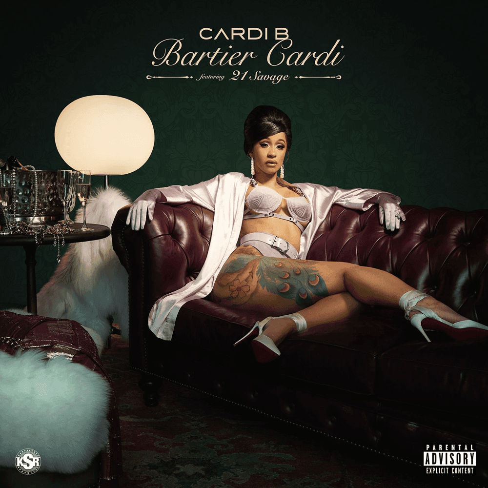 Album cover art for "Bartier Cardi" by Cardi B