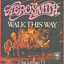 Album cover art for "Walk This Way" by Aerosmith