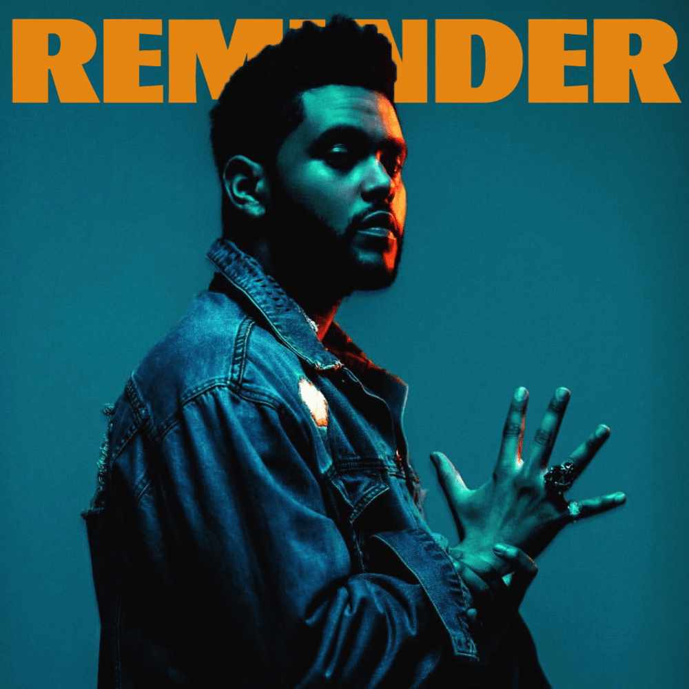 Album cover art for "Reminder" by The Weeknd